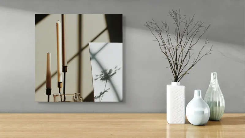 Tablou Canvas, "Umbrele delicate ale amintirilor uitate", 50 x 50 cm – poza 3