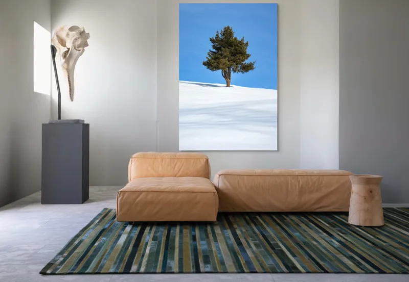 Tablou Canvas Arbore solitar în oceanul alb, 100 x 150 cm – poza 7