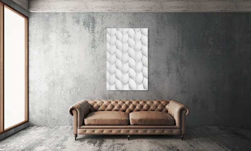 Tablou Canvas, "Textura unduitoare a viselor albe", 100 x 150 cm – poza 6