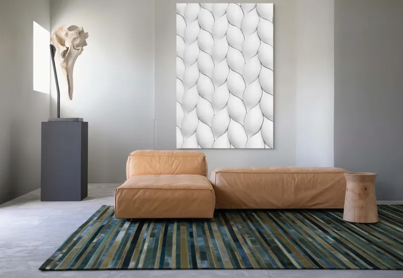 Tablou Canvas, "Textura unduitoare a viselor albe", 100 x 150 cm – poza 7