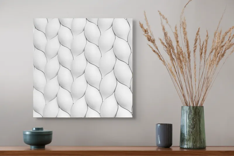 Tablou Canvas, "Textura unduitoare a viselor albe", 50 x 50 cm – poza 4