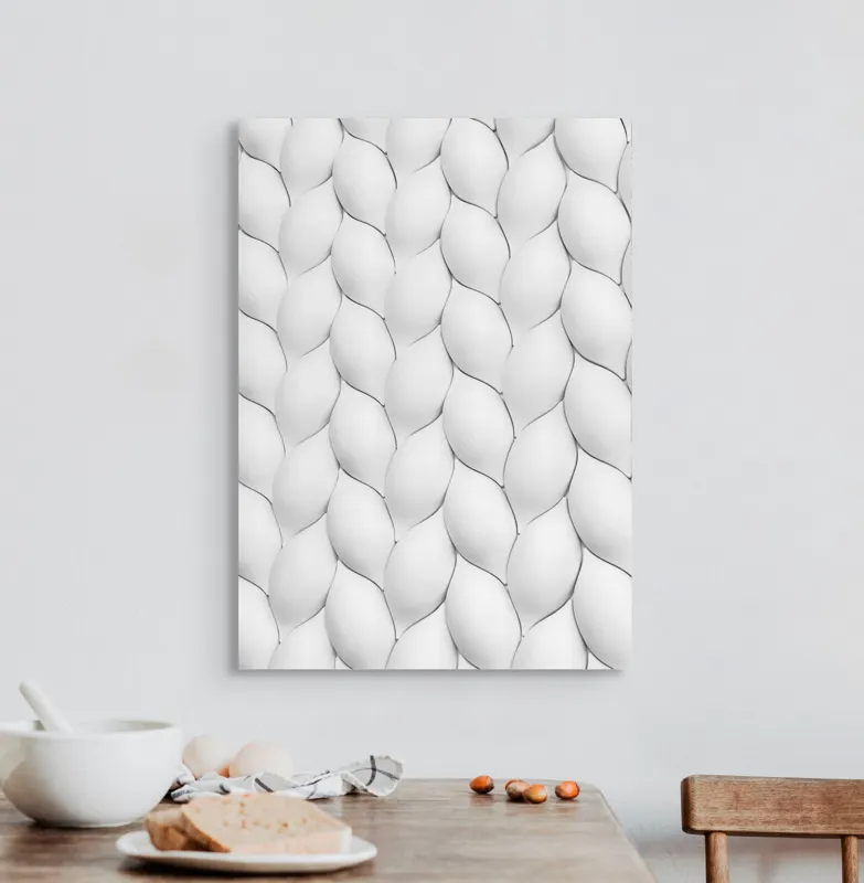 Tablou Canvas, "Textura unduitoare a viselor albe", 50 x 70 cm – poza 3