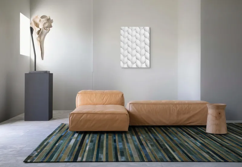 Tablou Canvas, "Textura unduitoare a viselor albe", 50 x 70 cm – poza 7