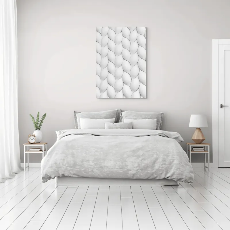 Tablou Canvas, "Textura unduitoare a viselor albe", 70 x 100 cm – poza 3