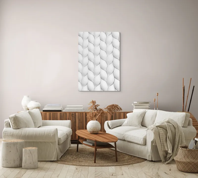 Tablou Canvas, "Textura unduitoare a viselor albe", 70 x 100 cm – poza 4