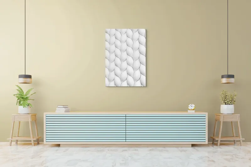 Tablou Canvas, "Textura unduitoare a viselor albe", 70 x 100 cm – poza 5