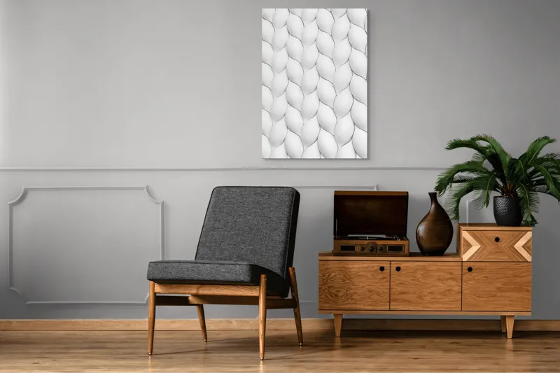 Tablou Canvas, "Textura unduitoare a viselor albe", 70 x 100 cm – poza 6