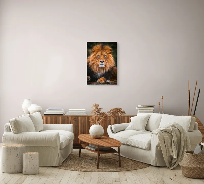 Tablou Canvas, "Regele Serengeti stăpânind savana.", 50 x 70 cm – poza 4