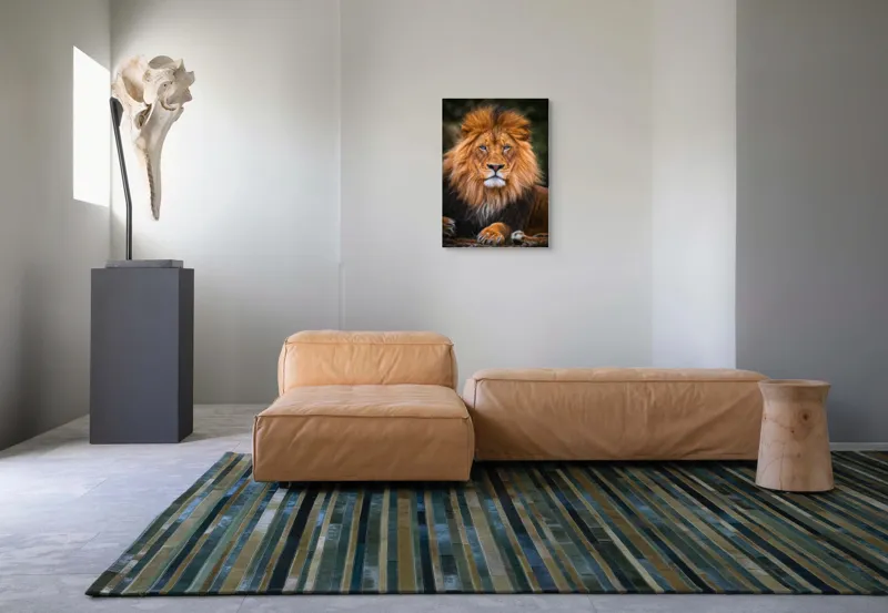 Tablou Canvas, "Regele Serengeti stăpânind savana.", 50 x 70 cm – poza 7