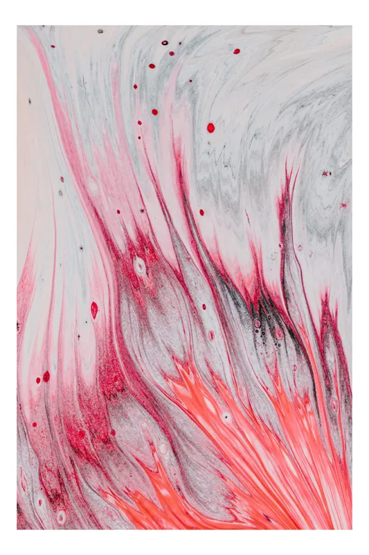 Tablou Canvas Abstract 'Vâlvătăile sufletului în apus astral', 26 x 39 cm