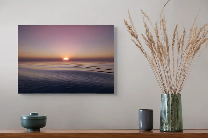 Tablou Canvas pe tema apusul peste oceanul infinit, 54 x 39 cm – poza 4
