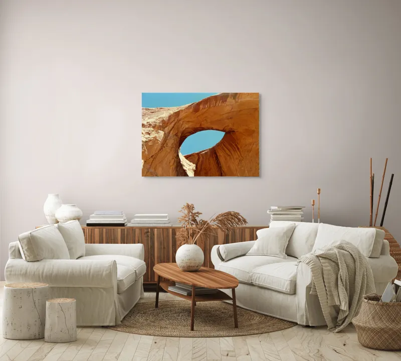 Tablou Canvas, "Ochiul cerului în stâncă roșie", 100 x 70 cm – poza 3