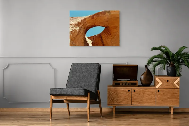 Tablou Canvas, "Ochiul cerului în stâncă roșie", 100 x 70 cm – poza 8
