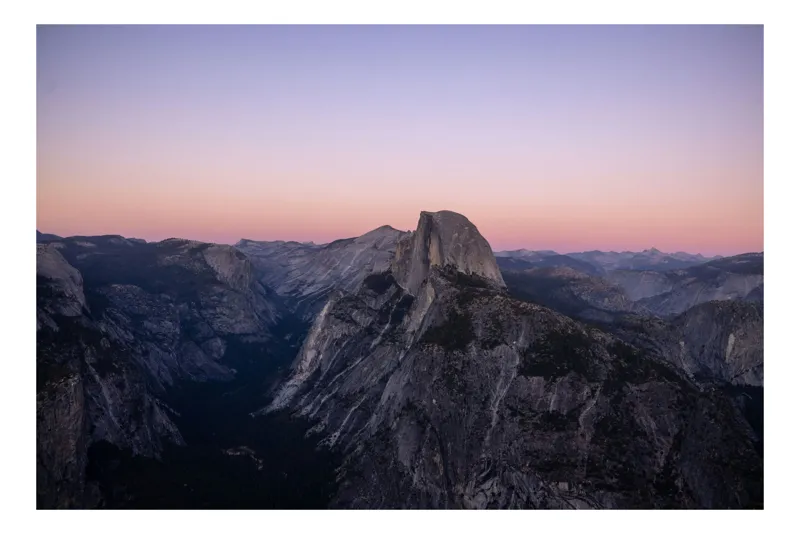 Tablou Canvas Peisaj Yosemite Apus Munți Natură Horizon, 100 x 70 cm