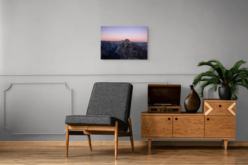 Tablou Canvas Peisaj Yosemite Apus Munți Natură Horizon, 70 x 50 cm – poza 4