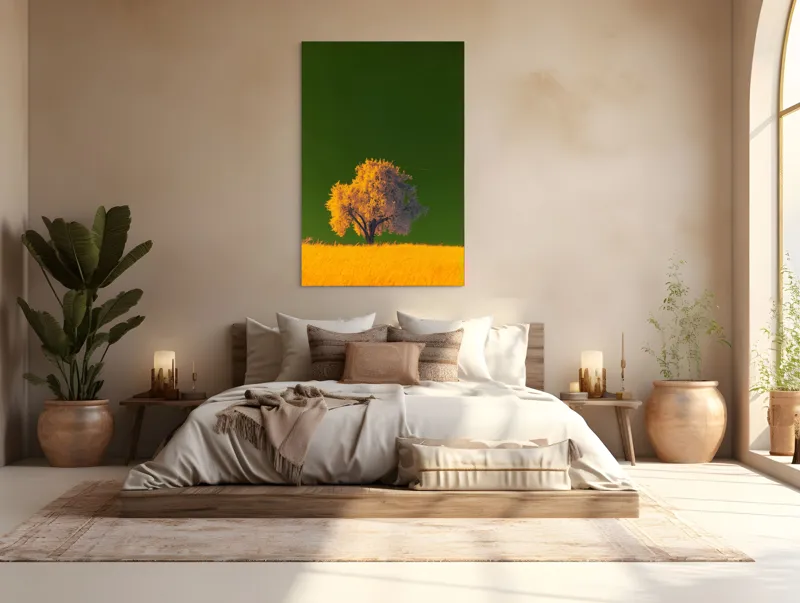 Tablou Canvas, "Copacul viselor sub cer smarald", 100 x 150 cm – poza 3