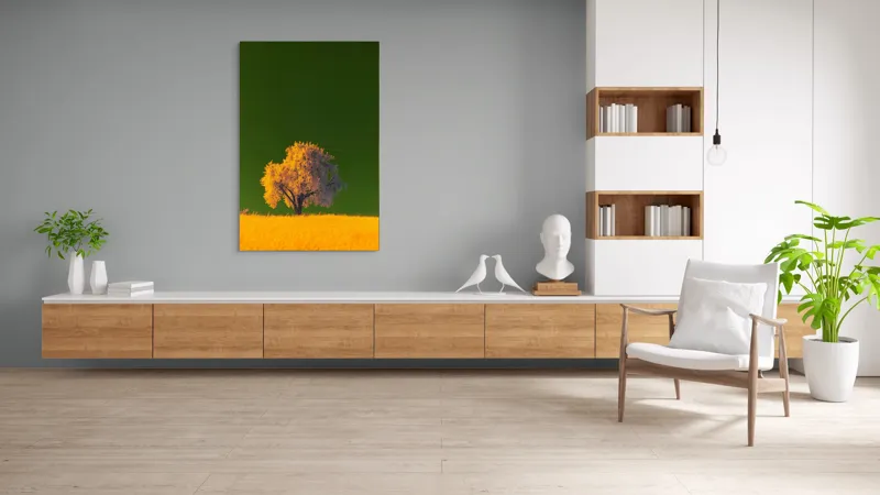 Tablou Canvas, "Copacul viselor sub cer smarald", 100 x 150 cm – poza 8