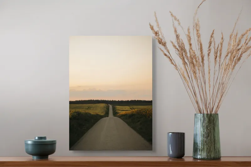 Tablou Canvas Peisaj Natura Apus Orizont Seara Calm Contemplare, 39 x 54 cm – poza 3
