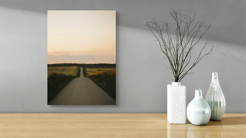 Tablou Canvas Peisaj Natura Apus Orizont Seara Calm Contemplare, 39 x 54 cm – poza 4