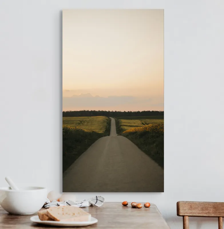 Tablou Canvas Peisaj Natura Apus Orizont Seara Calm Contemplare, 50 x 90 cm – poza 3