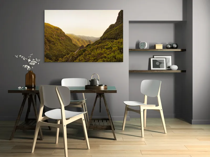 Tablou Canvas Peisaj Natură Valea Munților Serenitate, 150 x 100 cm – poza 5