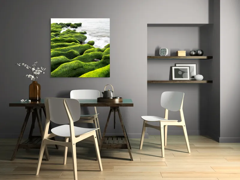 Tablou Canvas, "Dans verde pe țărmul sărat", 100 x 100 cm – poza 6