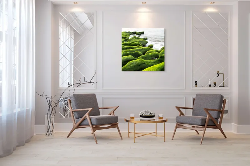 Tablou Canvas, "Dans verde pe țărmul sărat", 100 x 100 cm – poza 7