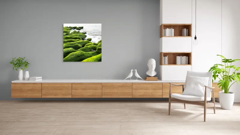 Tablou Canvas, "Dans verde pe țărmul sărat", 100 x 100 cm – poza 8