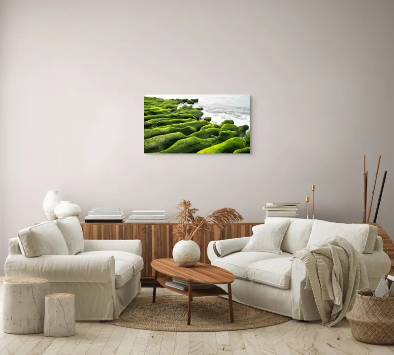Tablou Canvas, "Dans verde pe țărmul sărat", 90 x 50 cm – poza 4