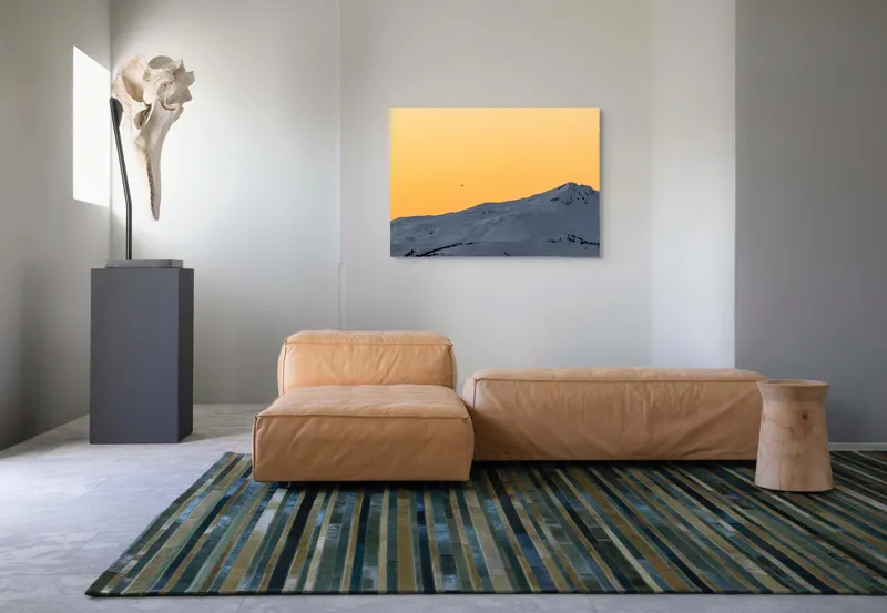 Tablou Canvas, "Dansul tăcut al munților albi", 100 x 70 cm – poza 7