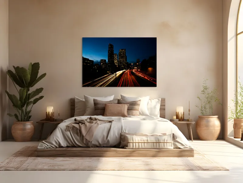 Tablou Canvas, "Orașul luminilor și al mișcării", 150 x 100 cm – poza 4