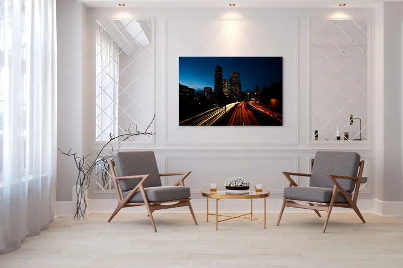 Tablou Canvas, "Orașul luminilor și al mișcării", 150 x 100 cm – poza 7