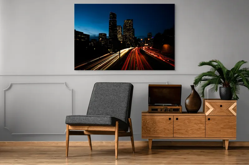Tablou Canvas, "Orașul luminilor și al mișcării", 150 x 100 cm – poza 8