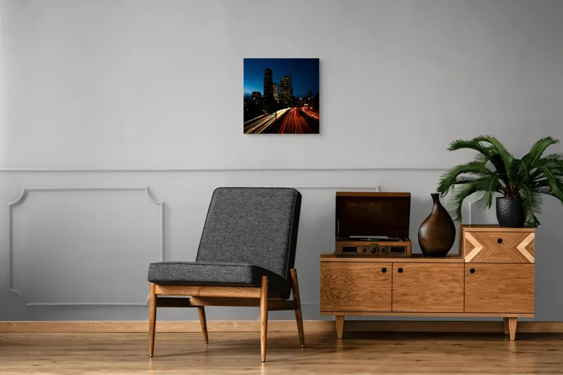 Tablou Canvas, "Orașul luminilor și al mișcării", 50 x 50 cm – poza 6