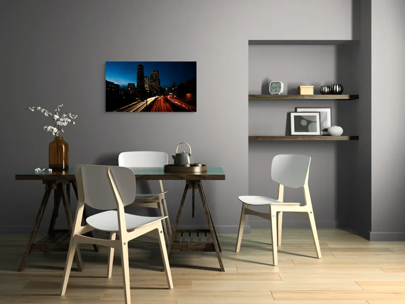 Tablou Canvas, "Orașul luminilor și al mișcării", 90 x 50 cm – poza 3