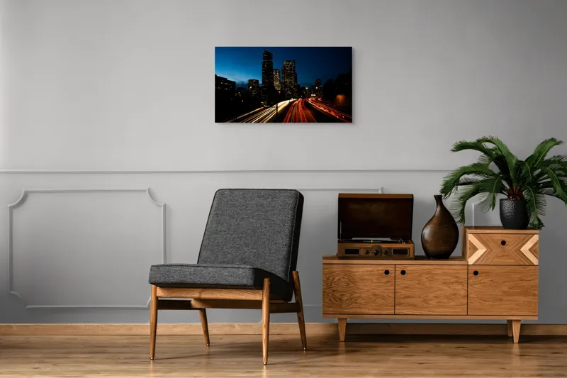 Tablou Canvas, "Orașul luminilor și al mișcării", 90 x 50 cm – poza 6