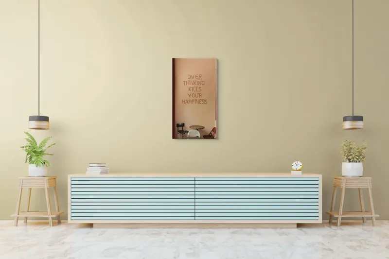 Tablou Canvas, "Reflecții între fereastră și fericire", 50 x 90 cm – poza 6