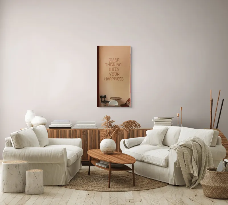 Tablou Canvas, "Reflecții între fereastră și fericire", 50 x 90 cm – poza 7