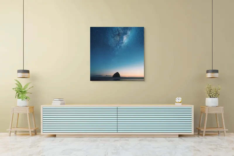 Tablou Canvas, "Steaua nopții peste oceanul tainic", 100 x 100 cm – poza 5