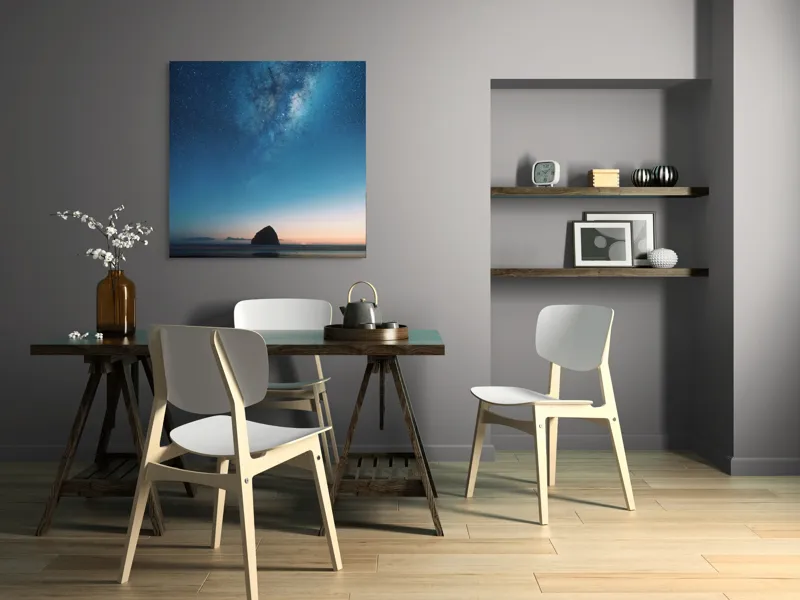 Tablou Canvas, "Steaua nopții peste oceanul tainic", 100 x 100 cm – poza 6