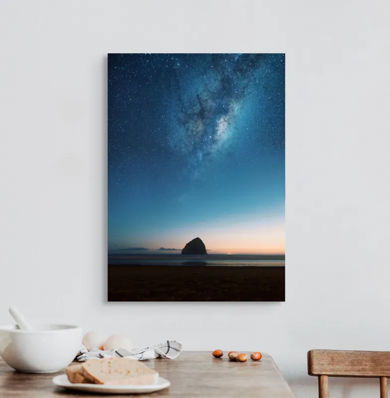 Tablou Canvas, "Steaua nopții peste oceanul tainic", 50 x 70 cm – poza 3