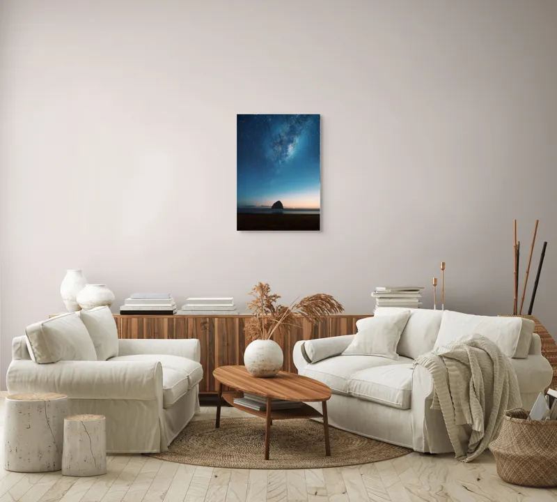 Tablou Canvas, "Steaua nopții peste oceanul tainic", 50 x 70 cm – poza 4