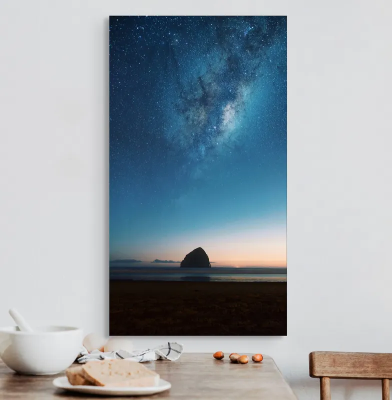 Tablou Canvas, "Steaua nopții peste oceanul tainic", 50 x 90 cm – poza 3