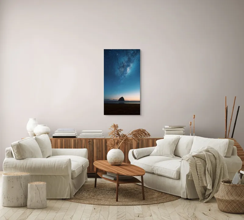 Tablou Canvas, "Steaua nopții peste oceanul tainic", 50 x 90 cm – poza 7