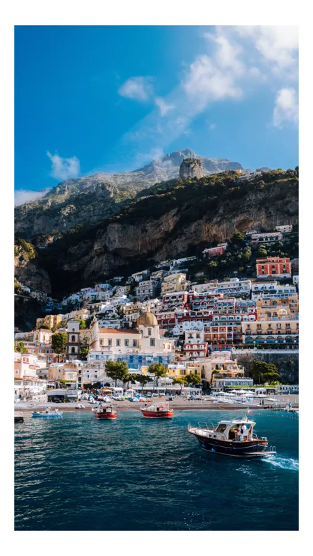 Tablou Canvas, "Simfonia Culorilor pe Coasta Amalfi", 50 x 90 cm