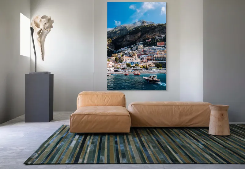 Tablou Canvas, "Simfonia Culorilor pe Coasta Amalfi", 100 x 150 cm – poza 7