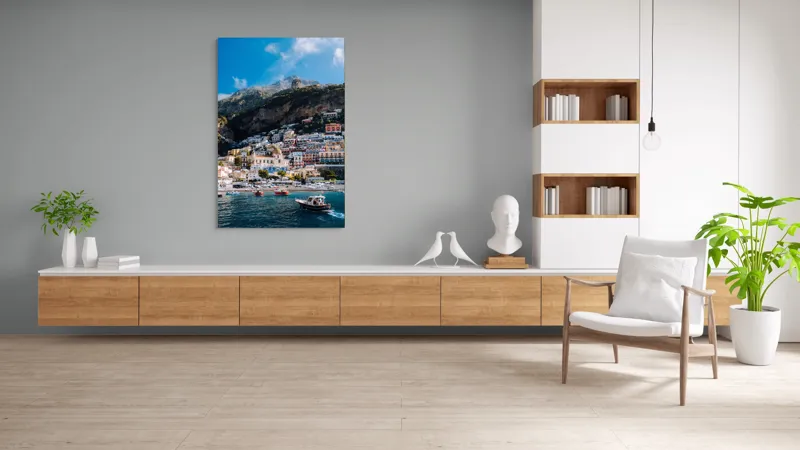 Tablou Canvas, "Simfonia Culorilor pe Coasta Amalfi", 100 x 150 cm – poza 8