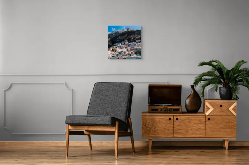 Tablou Canvas, "Simfonia Culorilor pe Coasta Amalfi", 50 x 50 cm – poza 6