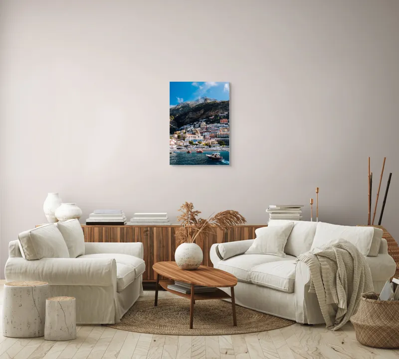 Tablou Canvas, "Simfonia Culorilor pe Coasta Amalfi", 50 x 70 cm – poza 4