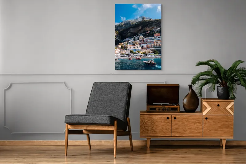 Tablou Canvas, "Simfonia Culorilor pe Coasta Amalfi", 70 x 100 cm – poza 6
